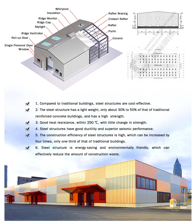 China Steel Structure Light Steel Frame Building Hospital with ISO Certification